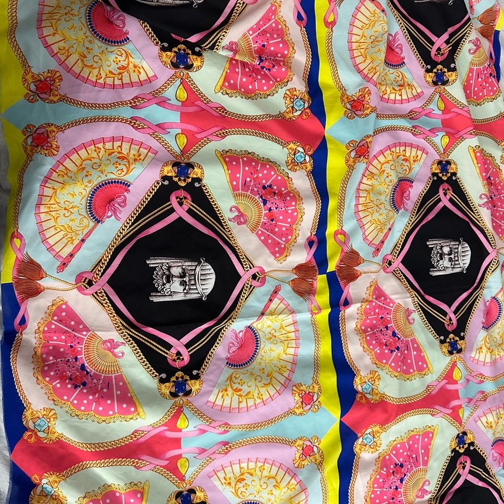 Versace styled print fabric